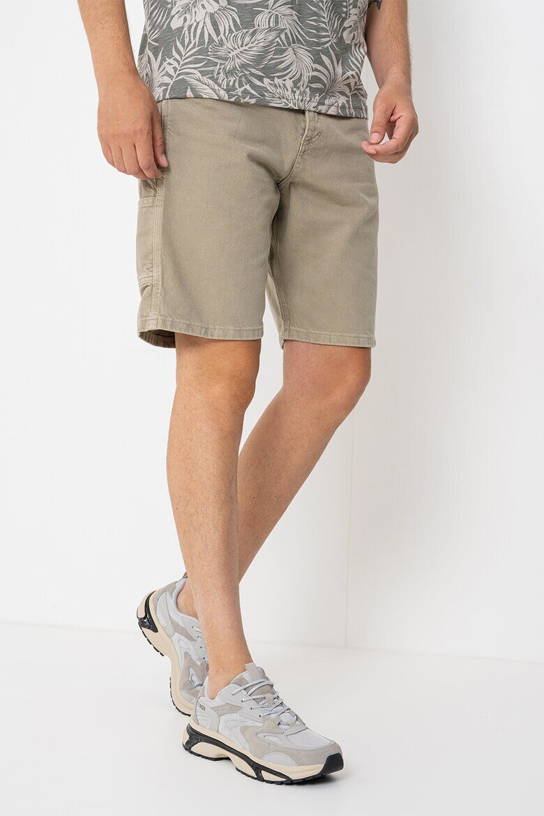 Jack & Jones Къси карго дънки Jjialex Jjcarpenter Бледозелен