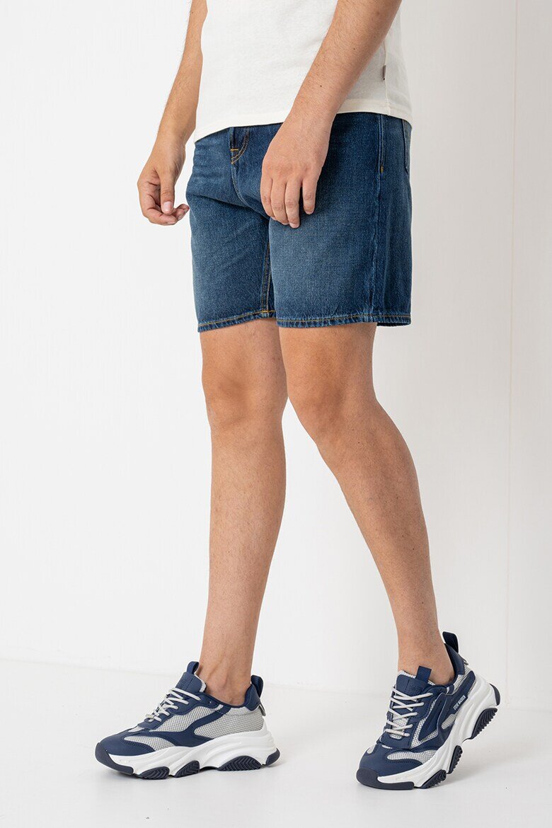 Jack & Jones Къси прави дънки Тъмносин