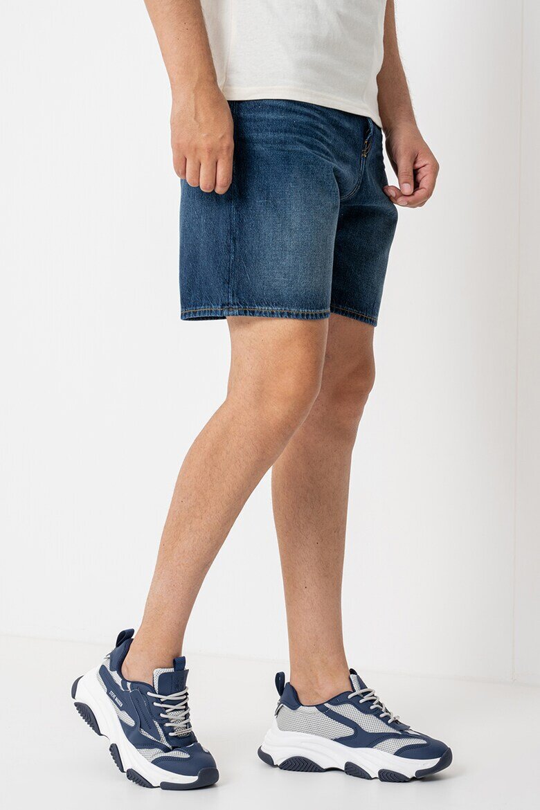 Jack & Jones Къси прави дънки Тъмносин
