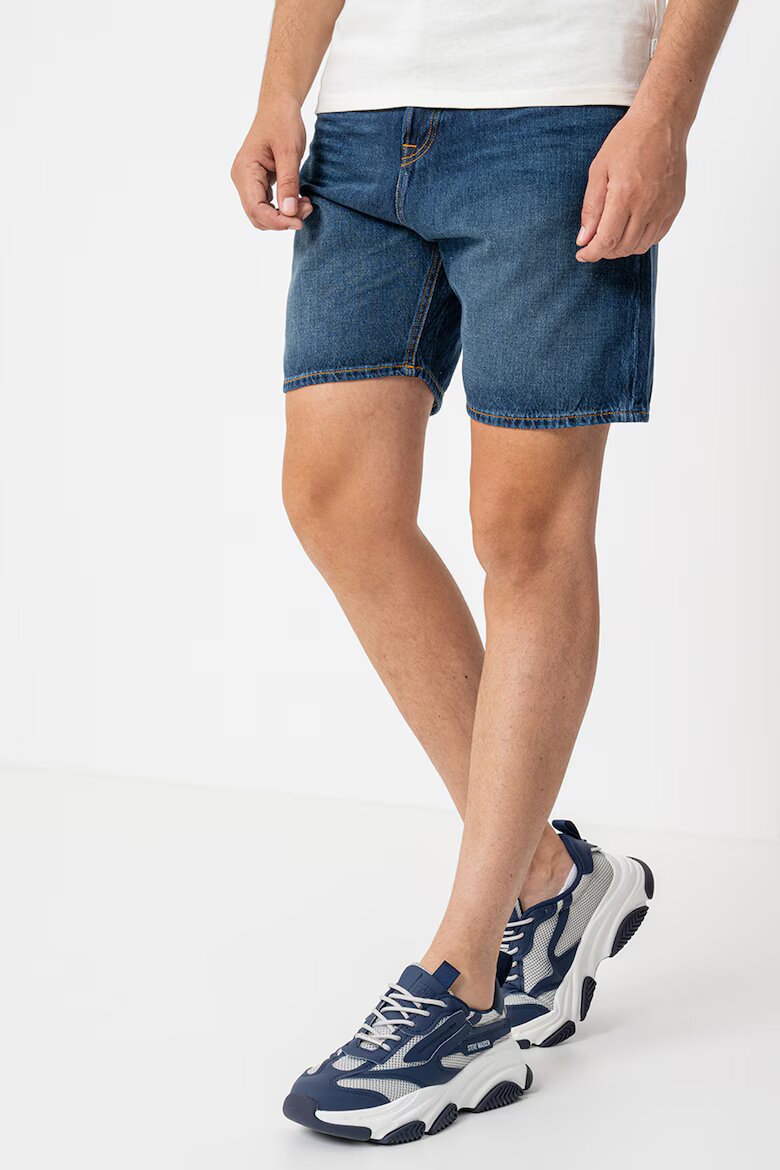 Jack & Jones Къси прави дънки Тъмносин