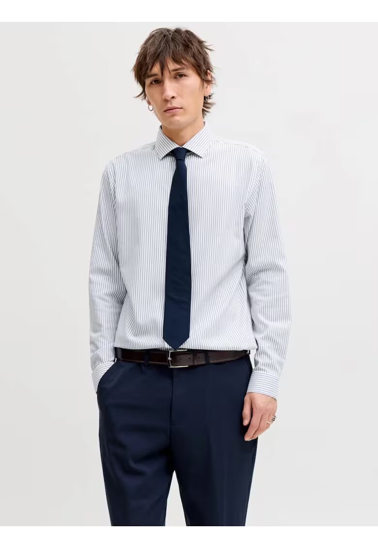 Jack & Jones Мъжка риза от органичен памук без гладене - Slim Fit - JPRBLAPARKER
