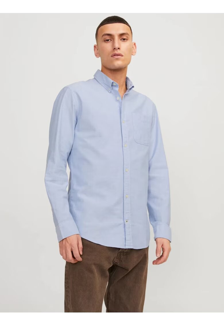 Jack & Jones Мъжка риза памук - светлосиня