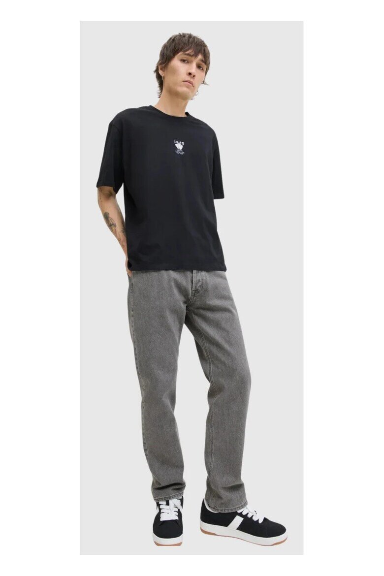 Jack & Jones Мъжки дънки CHRIS висока талия свободна кройка Сив