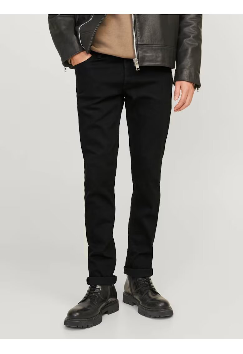 Jack & Jones Мъжки дънки GLENN - ниска талия - вталена кройка - Черен