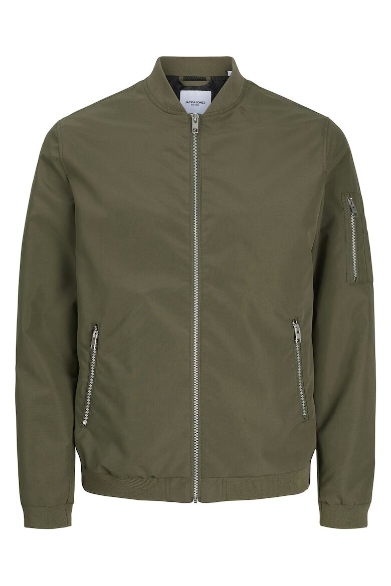 Jack & Jones Мъжко бомбър яке полиестер - 64598 Зелен