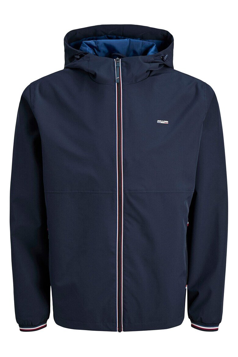 Jack & Jones Мъжко преходно яке цип тъмносиньо рециклиран полиестер