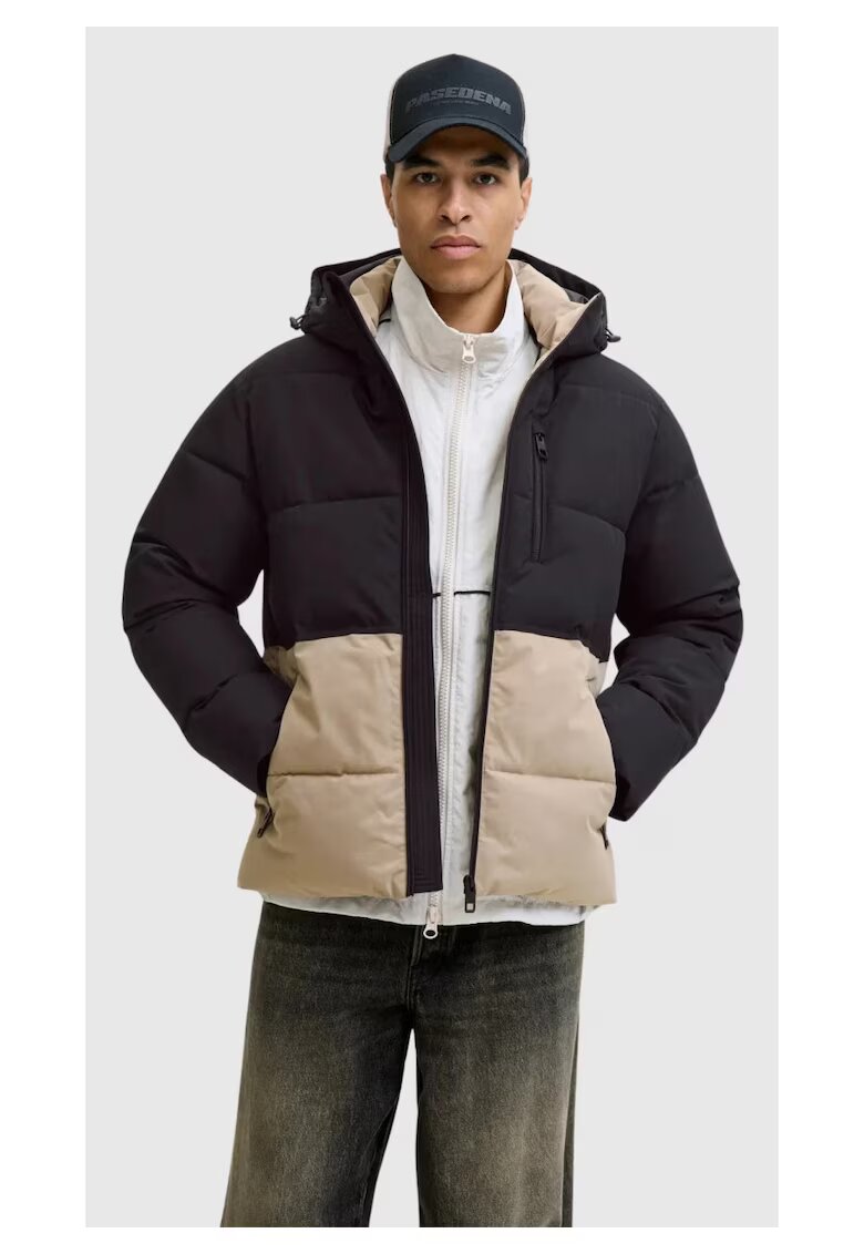 Jack & Jones Мъжко яке Яке - JJEOWEN PUFFER - мъже - Стандартна кройка - Черен