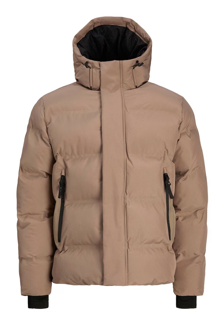 Jack & Jones Мъжко зимно яке бежово - изработено от качествени материали