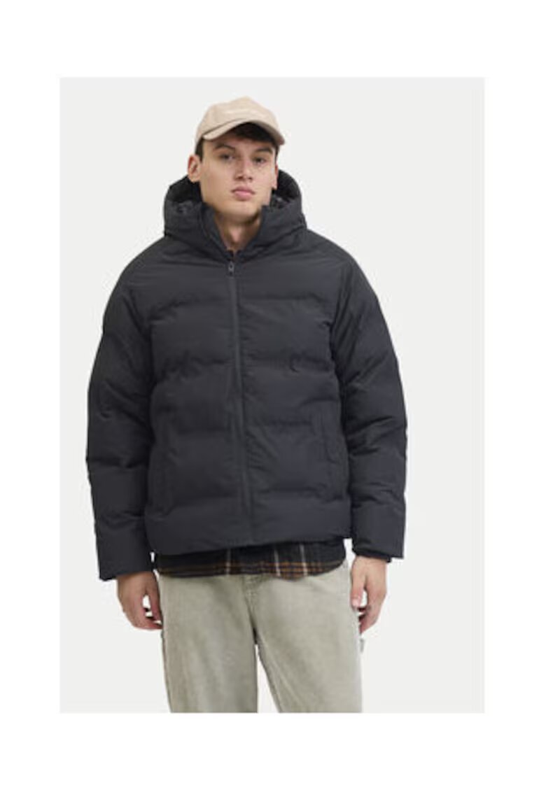 Jack & Jones Мъжко зимно яке - Jack Jones - черно - 100% полиестер -