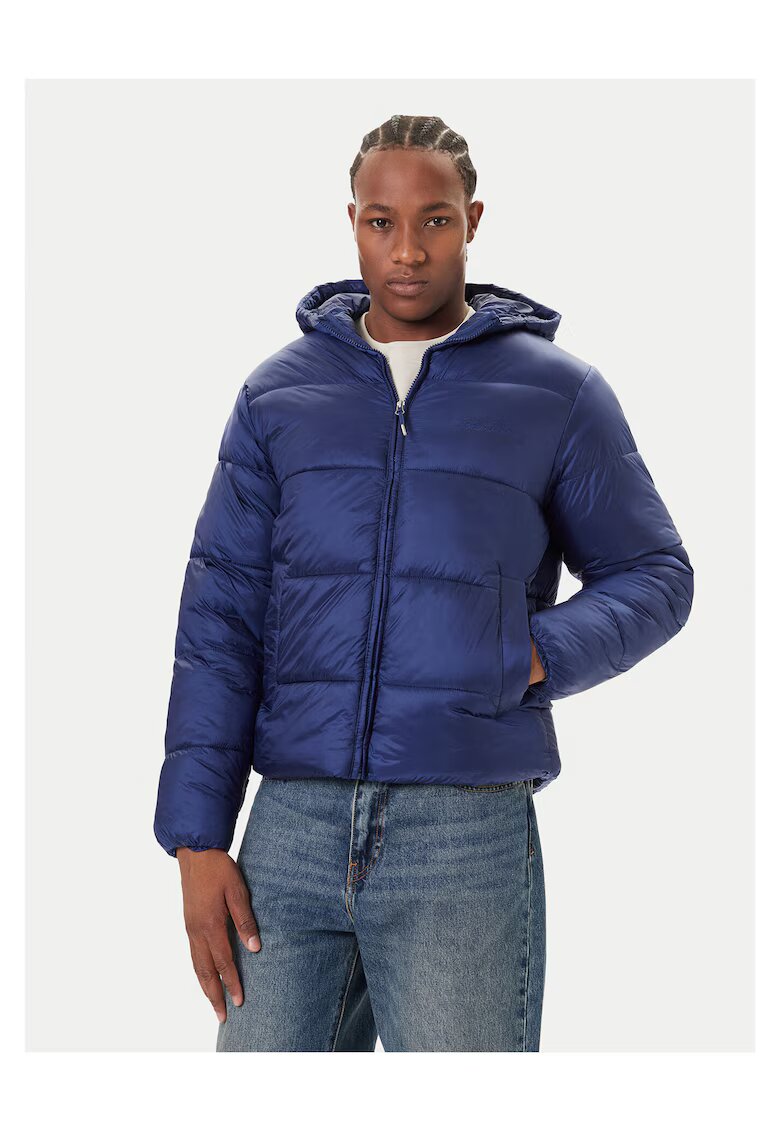 Jack & Jones Мъжко зимно яке синьо - изработено от качествени материали
