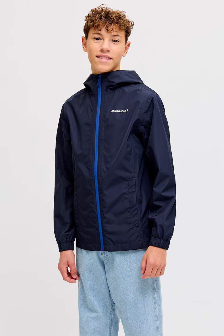 Jack & Jones Непромокаемо яке с качулка Кралско Синьо/Тъмносин