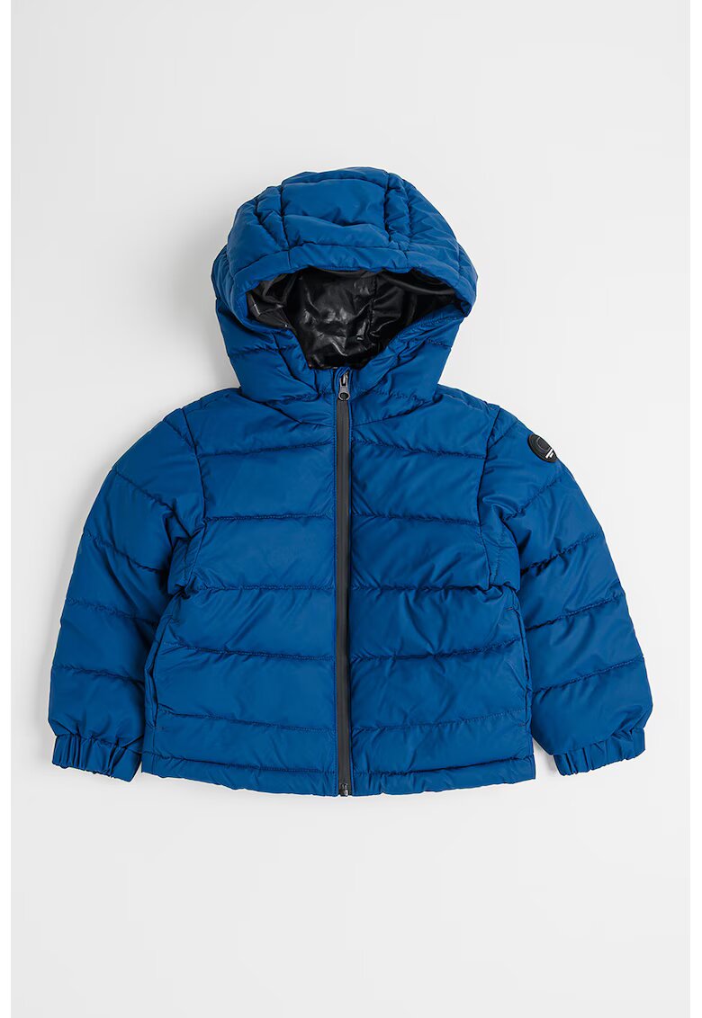 Jack & Jones Непромокаемо зимно яке с качулка - Тъмносин