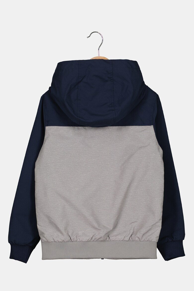 Jack & Jones Олекотено яке с лого Бял/Сив/Тъмносин