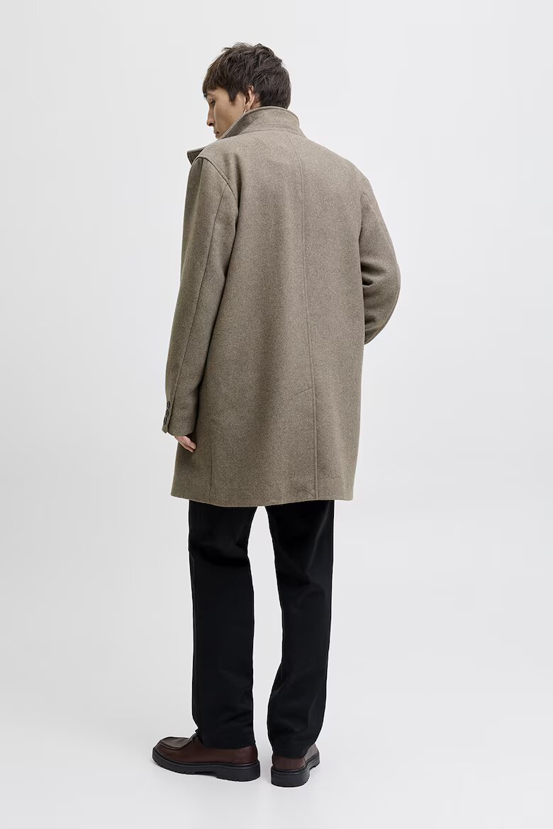 Jack & Jones Палто с вълна Сиво-бежов