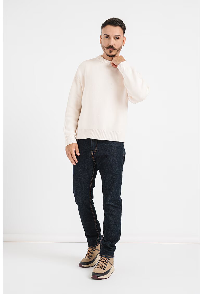 Jack & Jones Памучен пуловер с паднали ръкави
