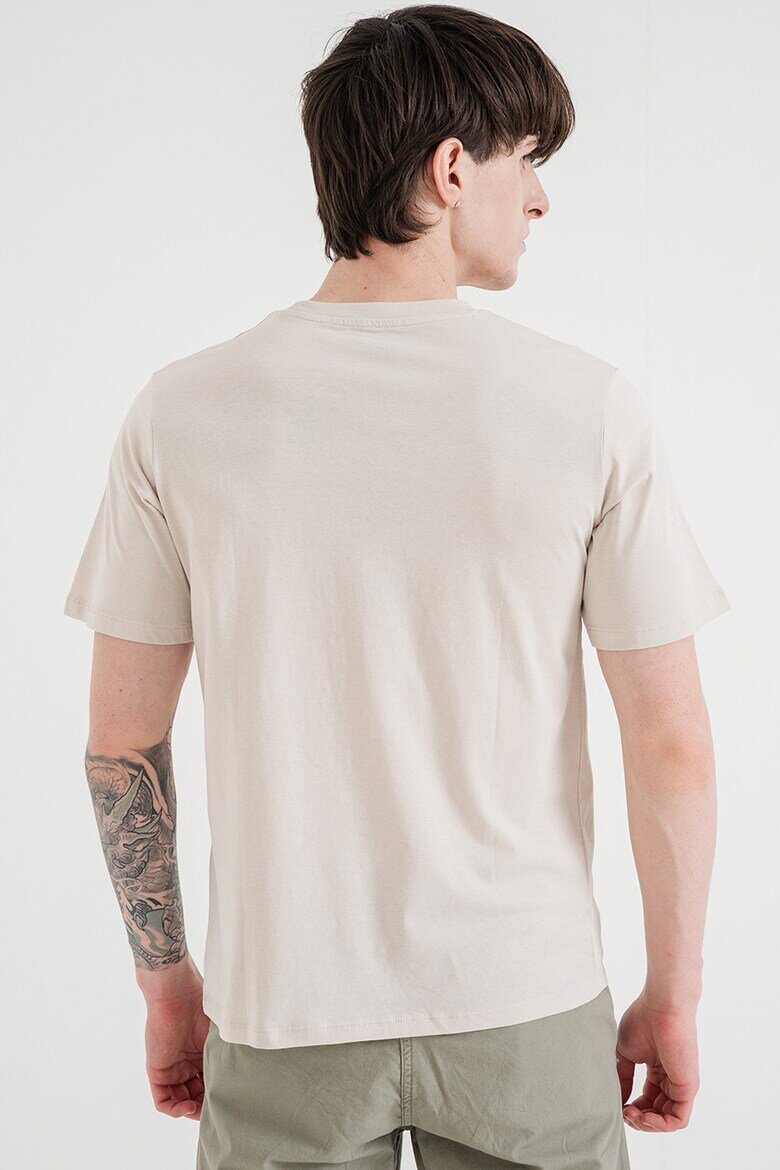 Jack & Jones Памучна тениска с лого Камел