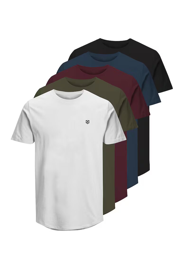 Jack & Jones Памучни тениски- 5 броя