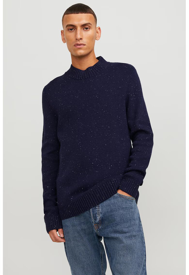 Jack & Jones Плетен пуловер с овално деколте