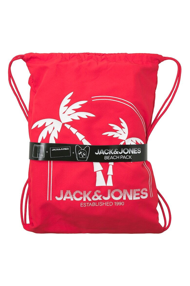 Jack & Jones Плувни шорти и кърпа - 2 части Червен