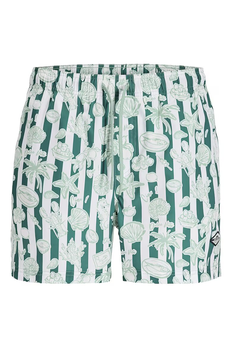 Jack & Jones Плувни шорти с десен Бледозелен