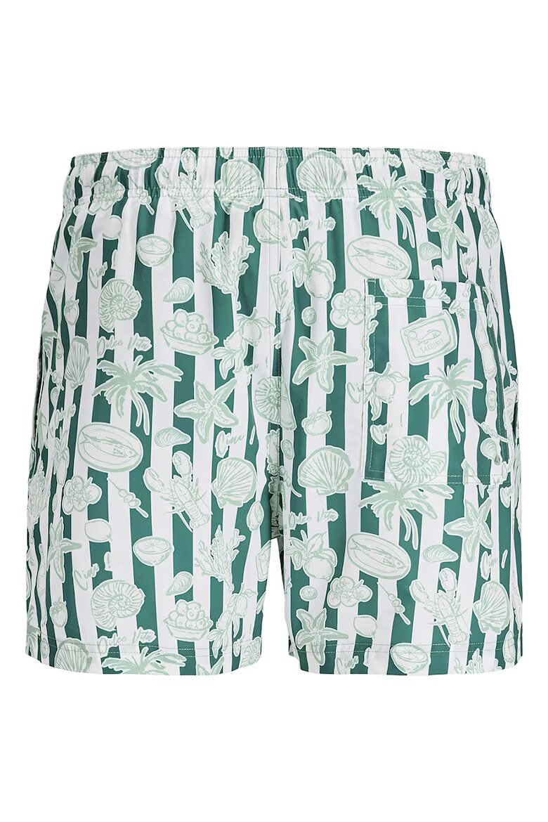Jack & Jones Плувни шорти с десен Бледозелен