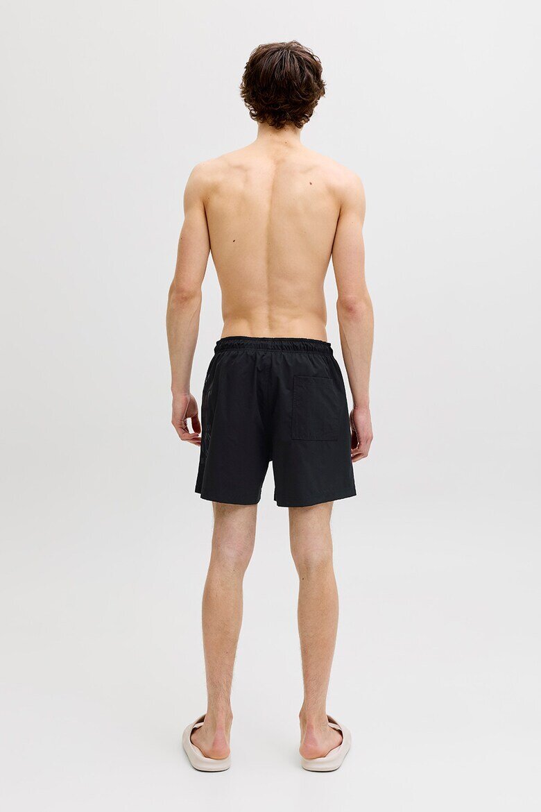 Jack & Jones Плувни шорти с лого Черен