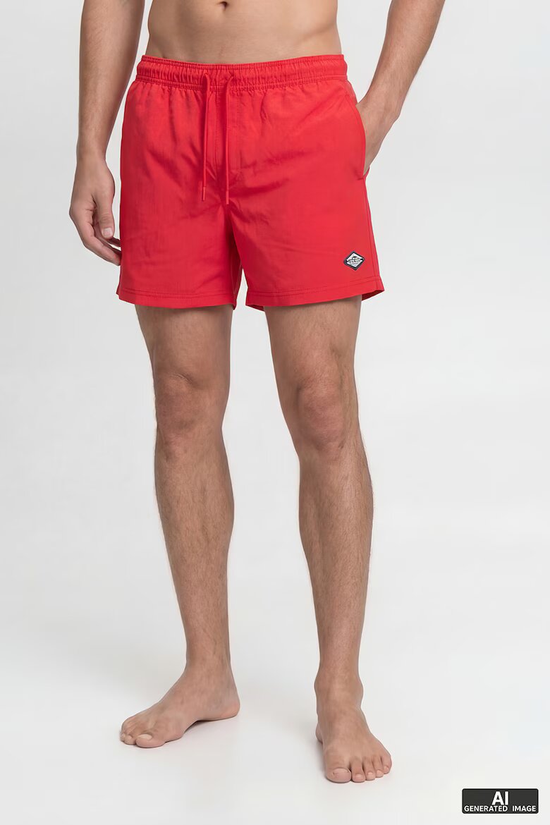Jack & Jones Плувни шорти с регулируема талия Аленочервен