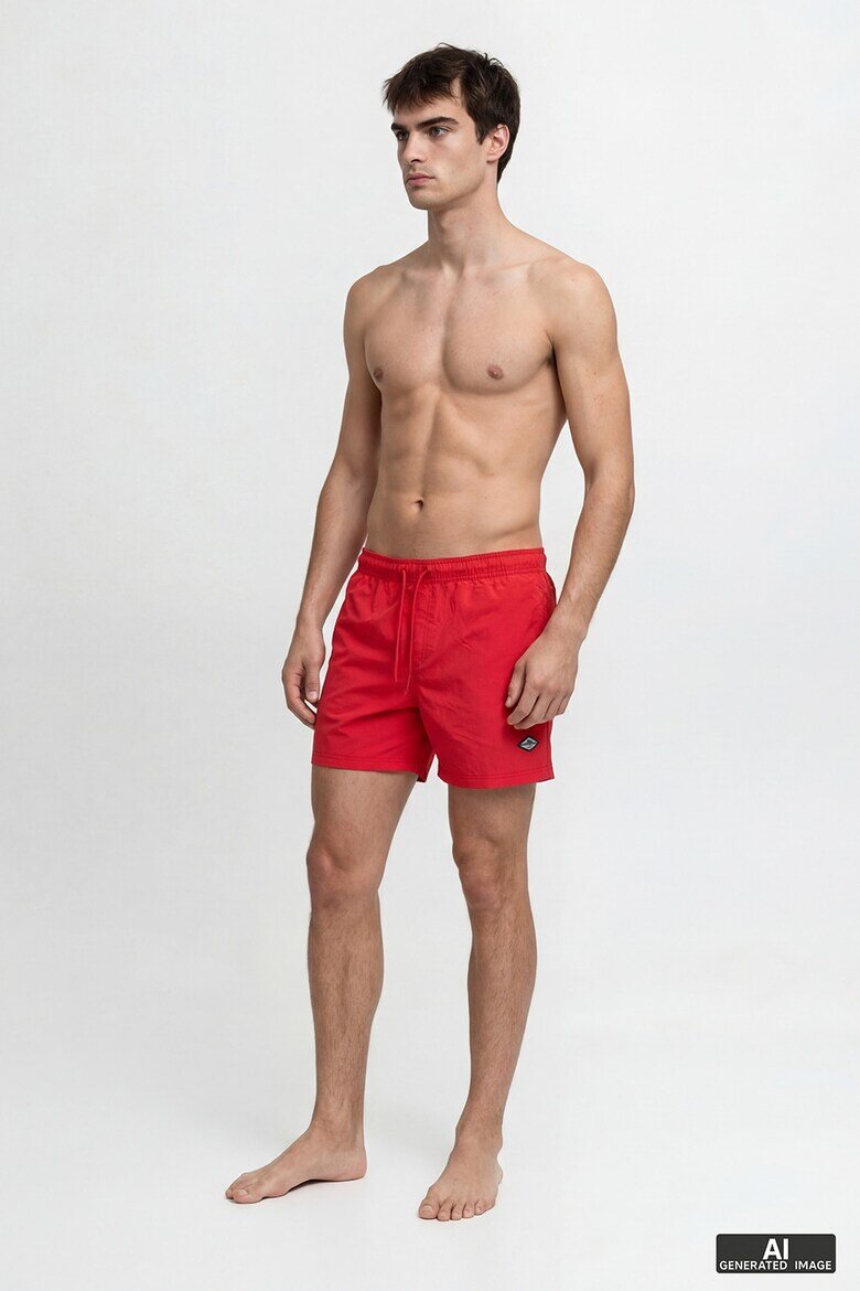 Jack & Jones Плувни шорти с регулируема талия Аленочервен