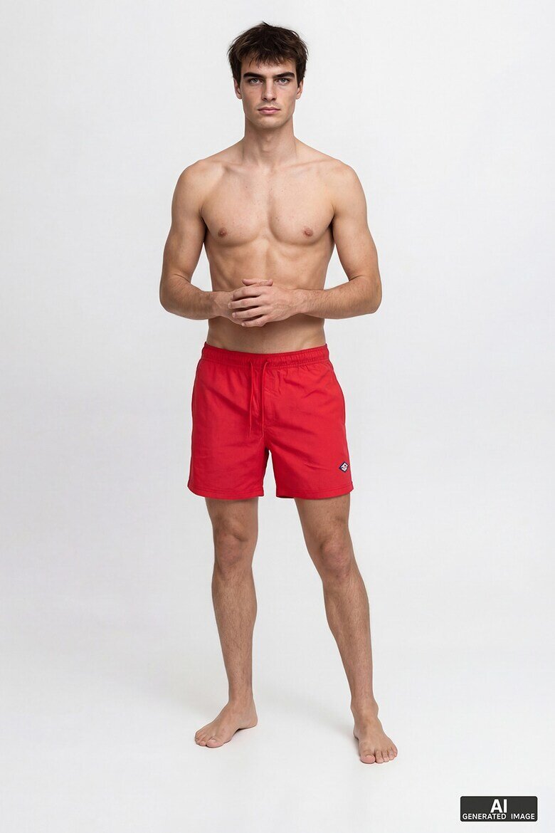 Jack & Jones Плувни шорти с регулируема талия Аленочервен