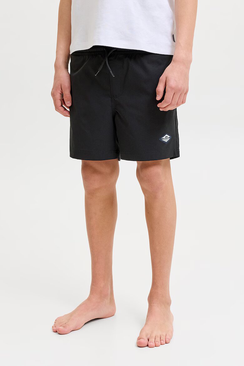 Jack & Jones Плувни шорти с връзка Избеляло черно
