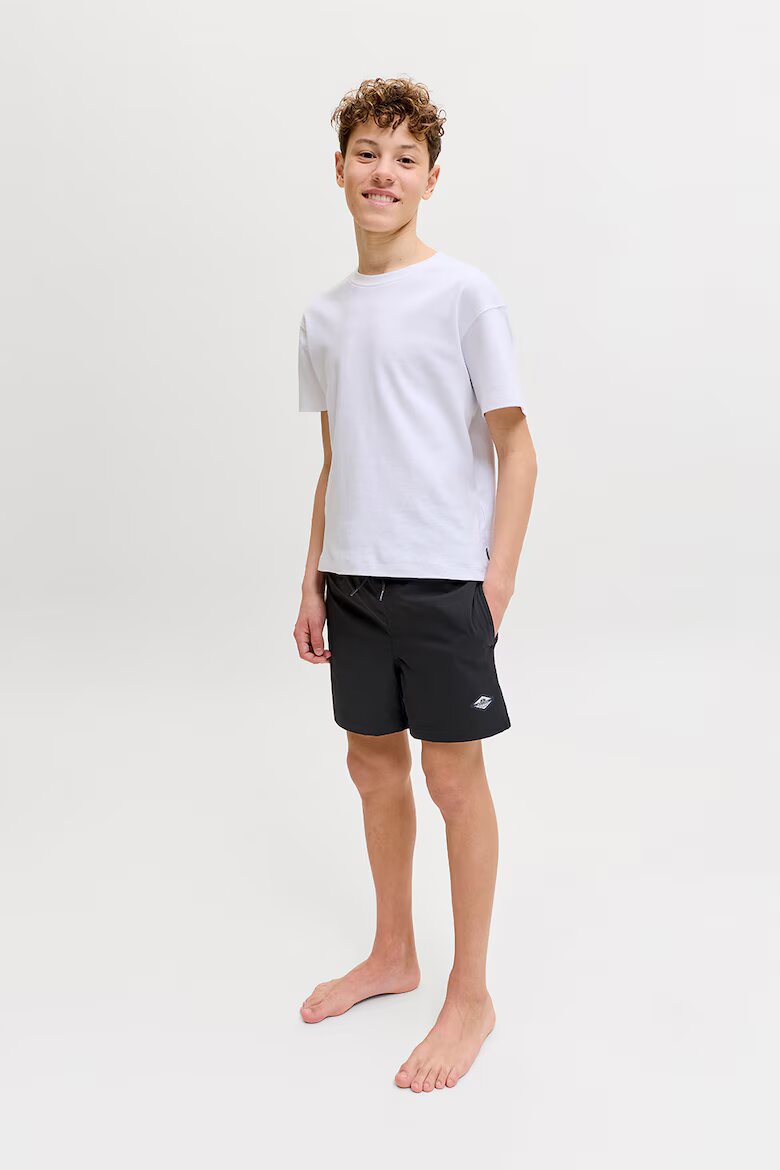 Jack & Jones Плувни шорти с връзка Избеляло черно
