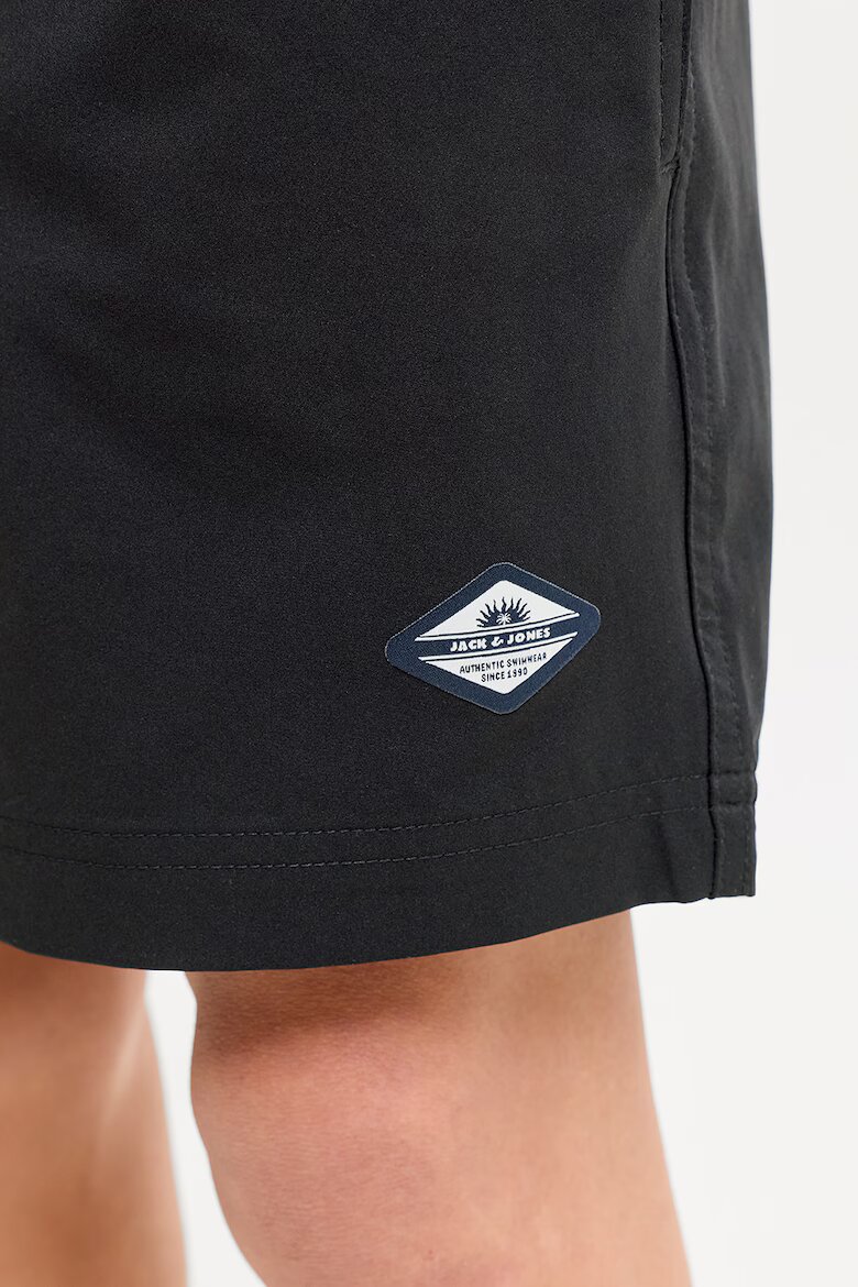 Jack & Jones Плувни шорти с връзка Избеляло черно