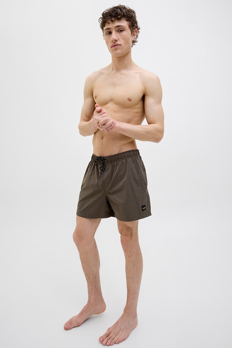 Jack & Jones Плувни шорти с връзка Кафяв