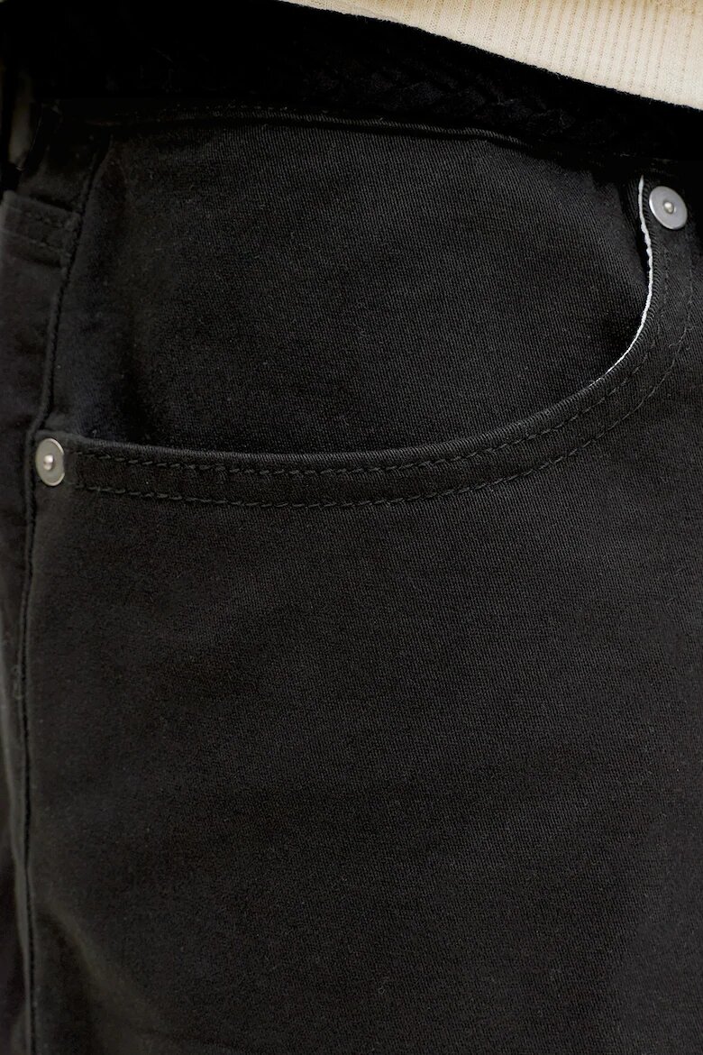 Jack & Jones Прави къси дънки Черен