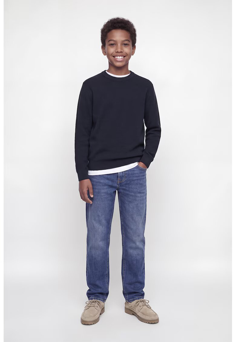 Jack & Jones Пуловер с органичен памук с овално деколте