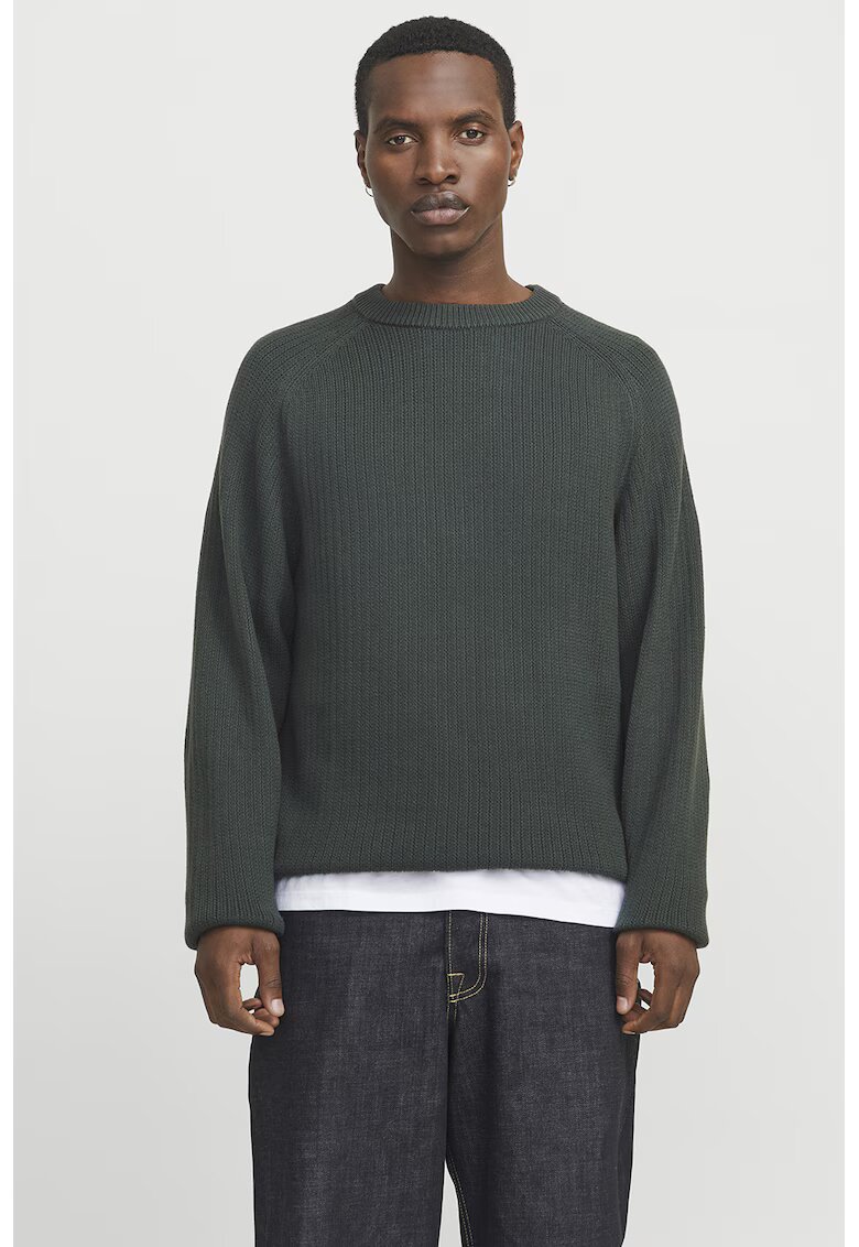 Jack & Jones Пуловер с овално деколте и реглан ръкави