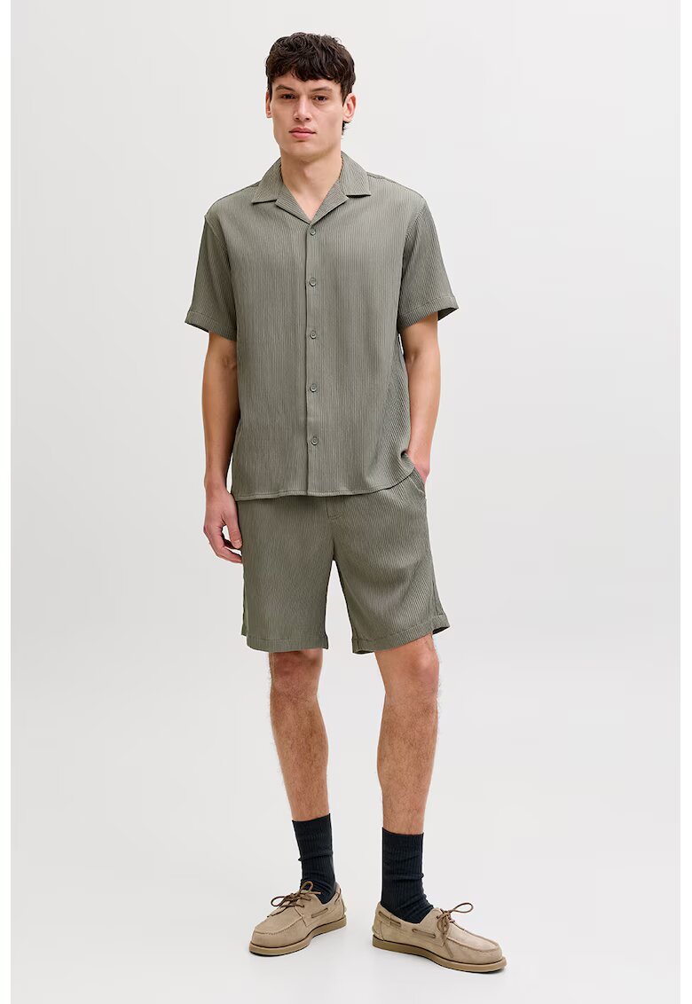 Jack & Jones Риза с релеф и бермуди - 2 части