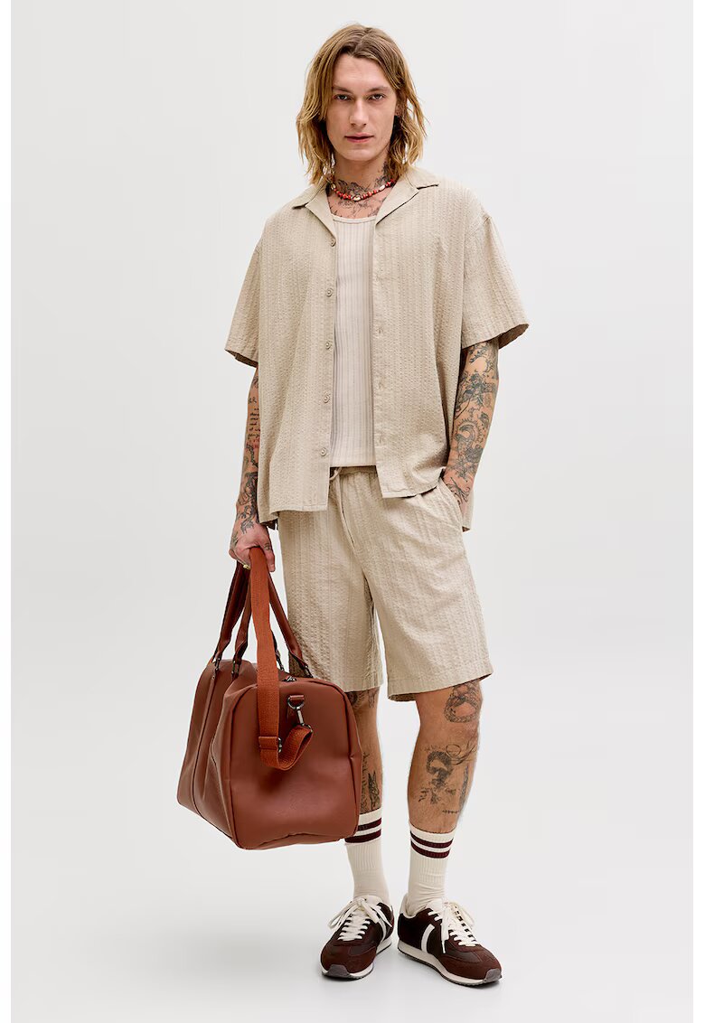 Jack & Jones Риза с релеф и къс панталон - 2 части