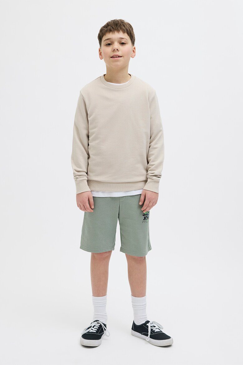 Jack & Jones Шорти със средна талия и връзка Бледозелен