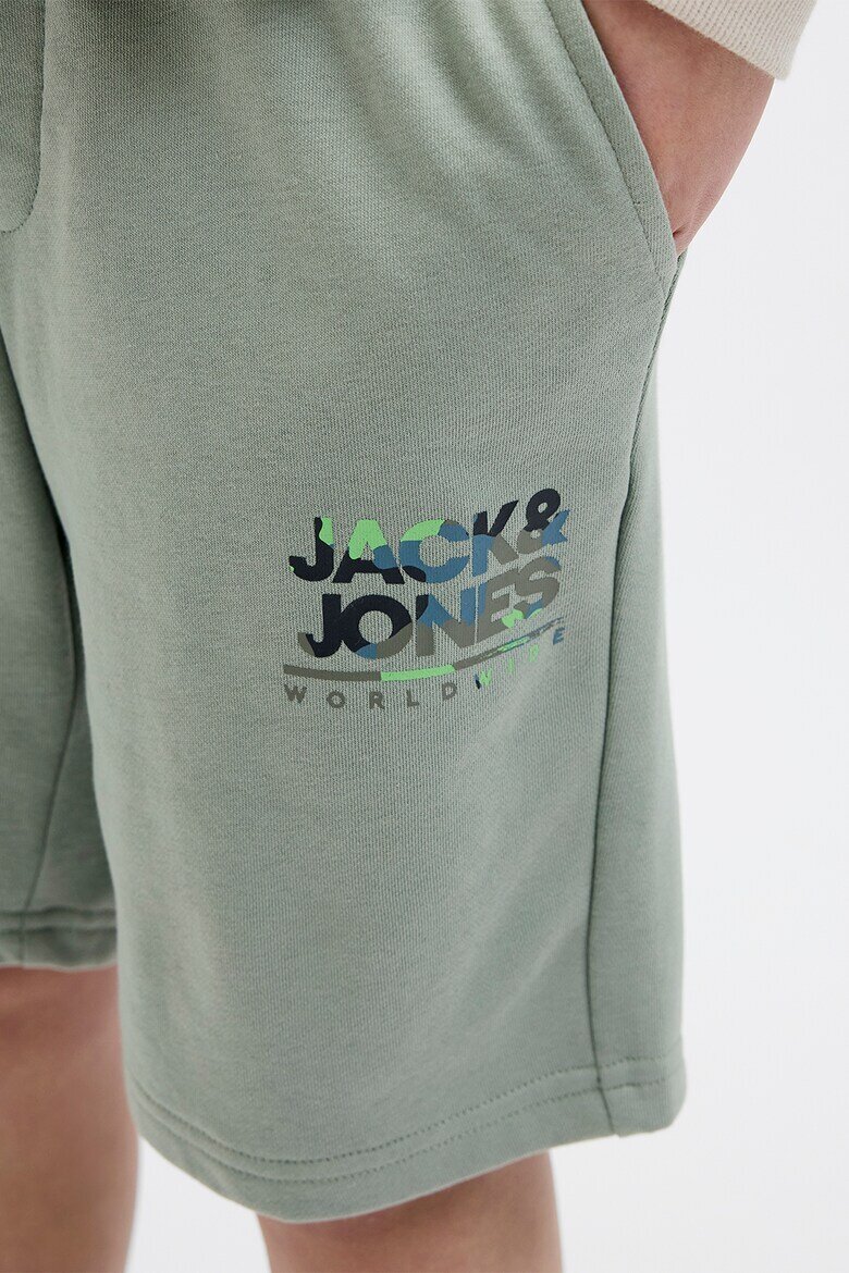 Jack & Jones Шорти със средна талия и връзка Бледозелен
