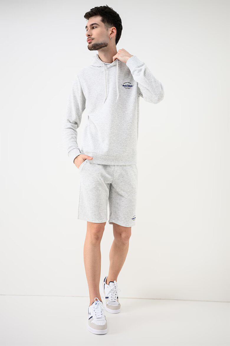 Jack & Jones Спортен екип с органичен памук - 3 части Бял/Светлосив меланж