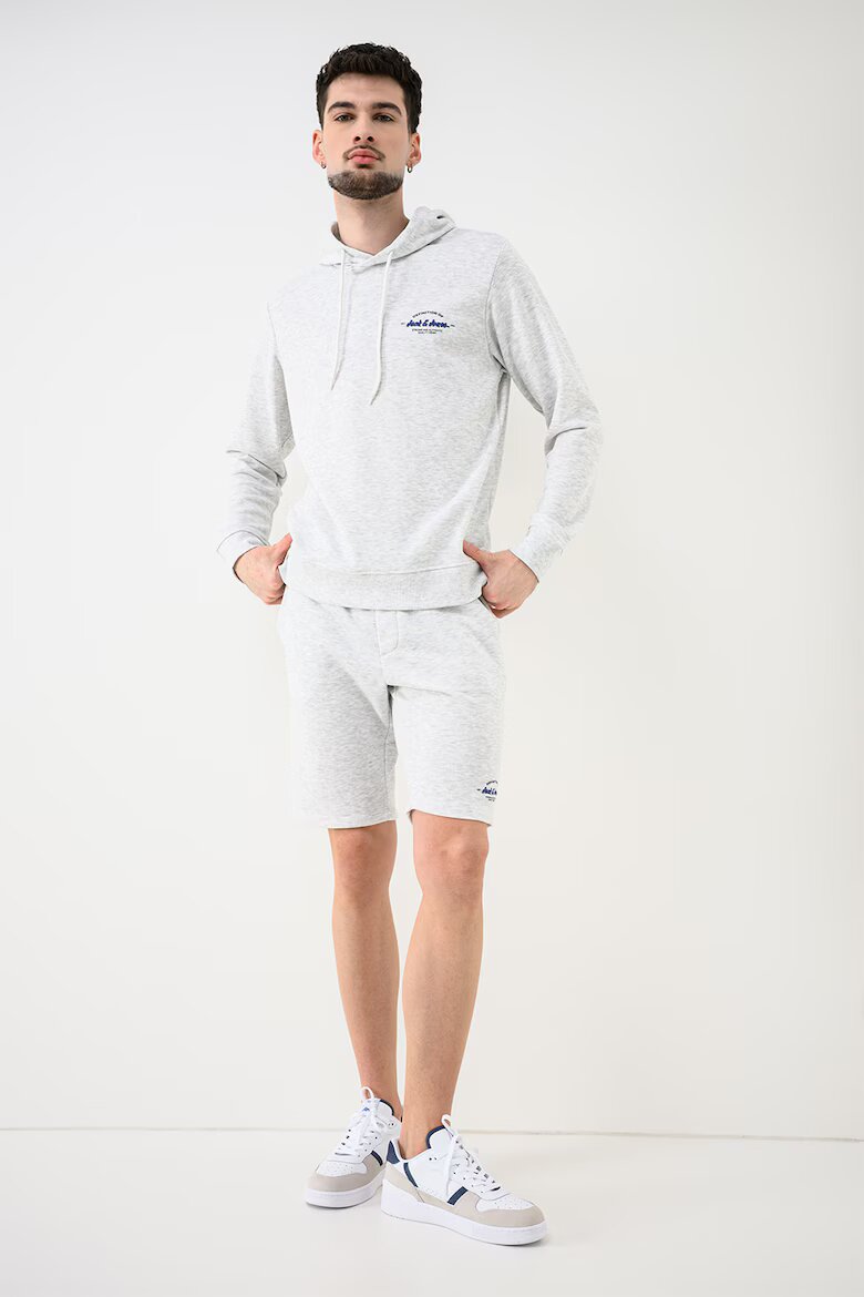 Jack & Jones Спортен екип с органичен памук - 3 части Бял/Светлосив меланж