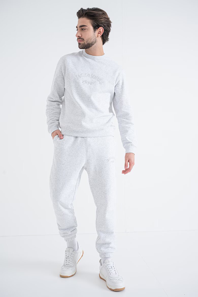 Jack & Jones Спортен екип с органичен памук Светлосив меланж
