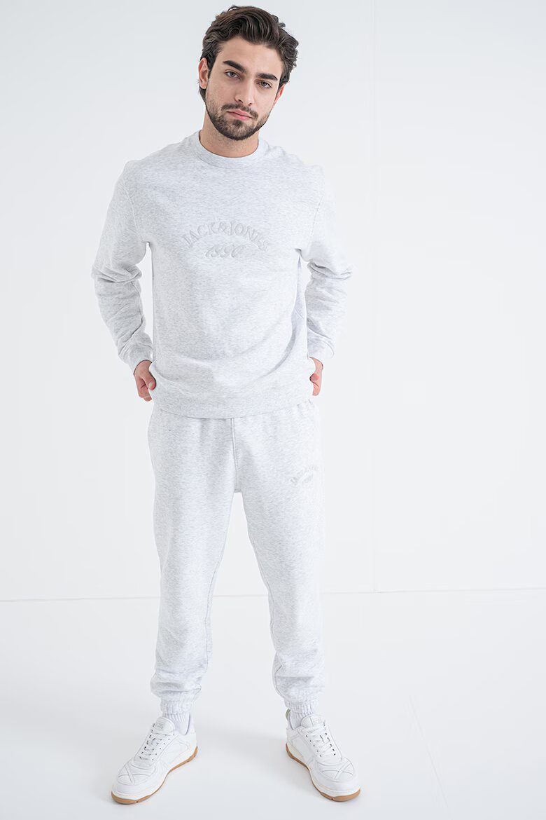 Jack & Jones Спортен екип с органичен памук Светлосив меланж