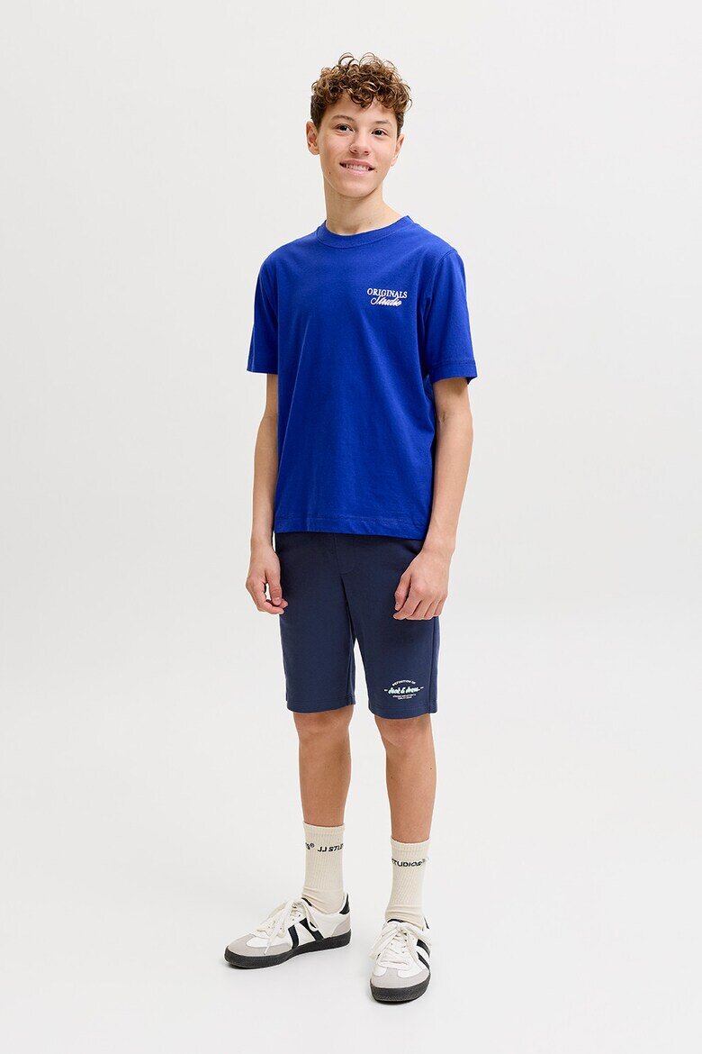 Jack & Jones Спортни бермуди с регулируема талия Тъмносин
