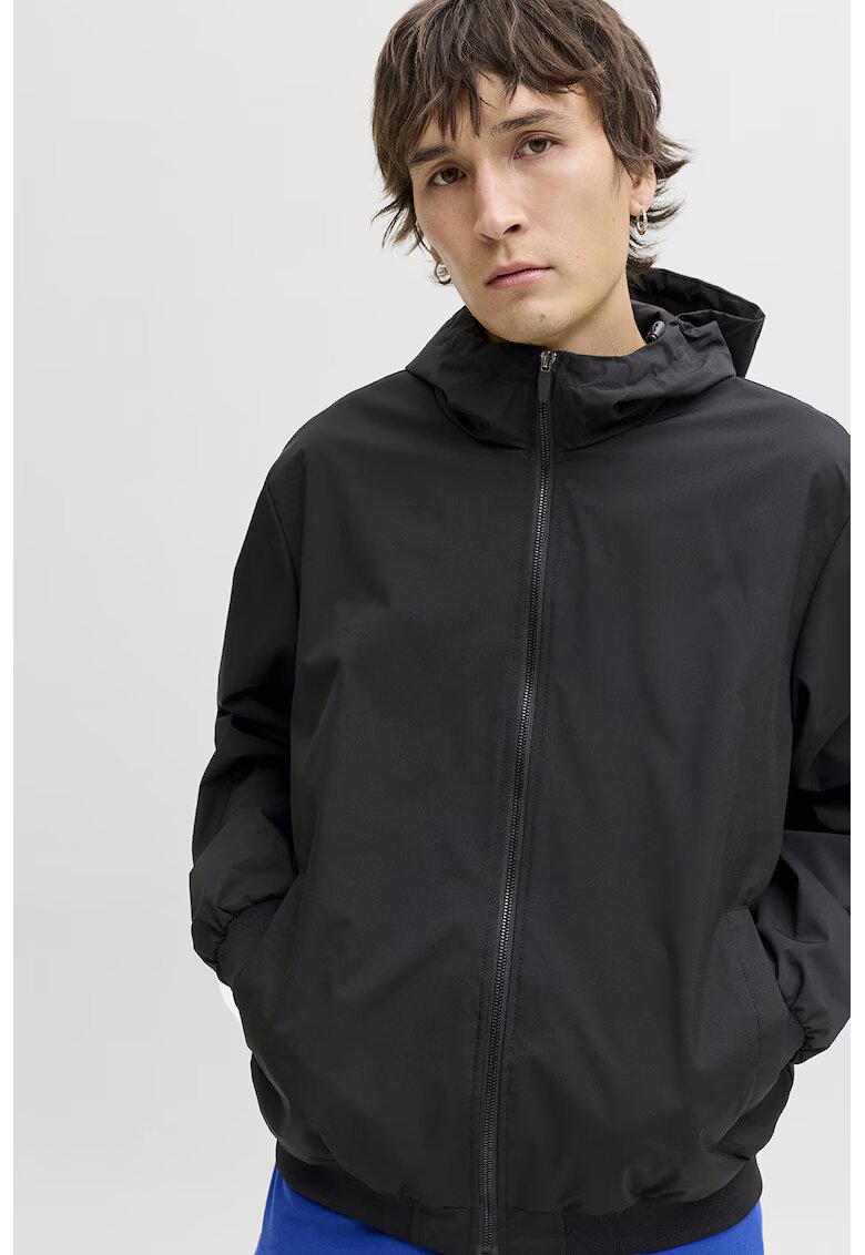 Jack & Jones Стандартно яке с цип - Черен