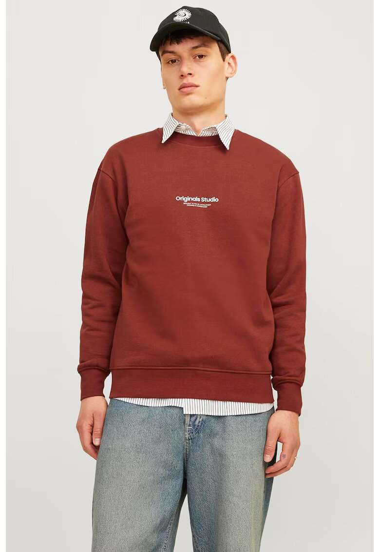 Jack & Jones Свободен суитшърт с овално деколте