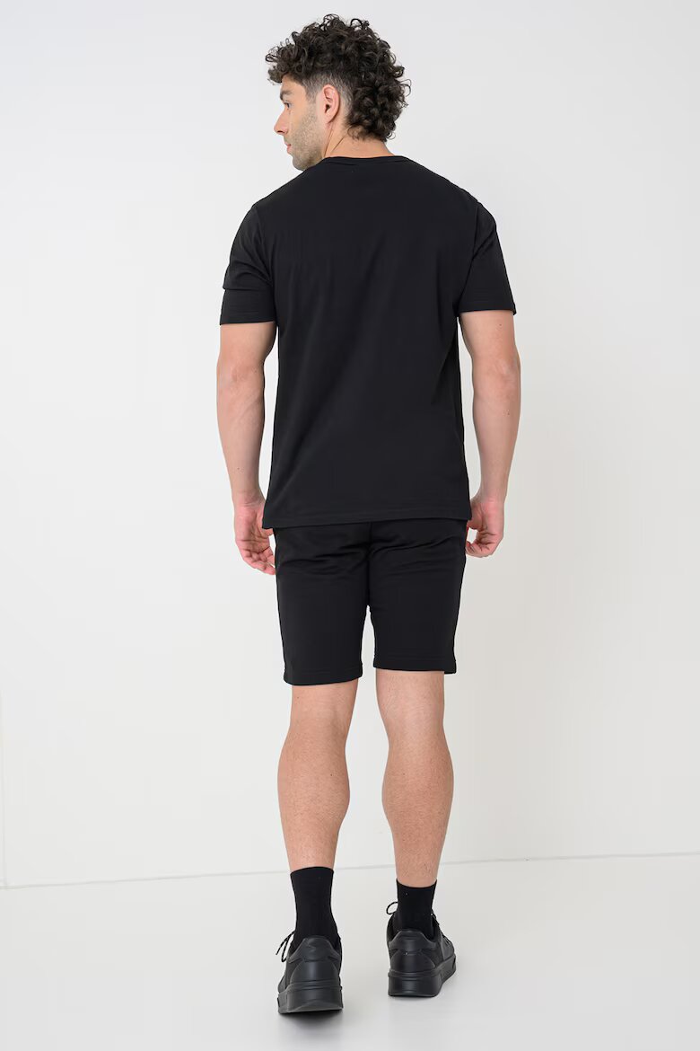 Jack & Jones Тениска худи и къс панталон - 3 части Бял/Черен