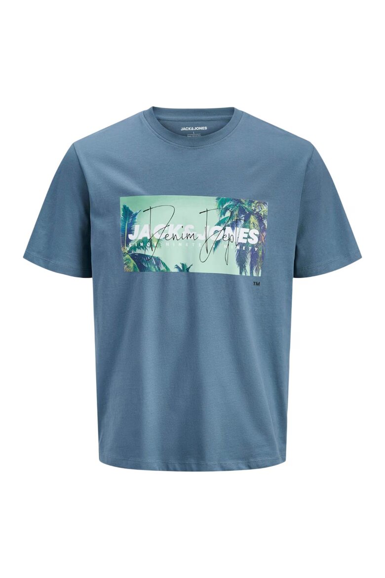 Jack & Jones Тениска JACK &JONES Indiana SS LN 59835 Син