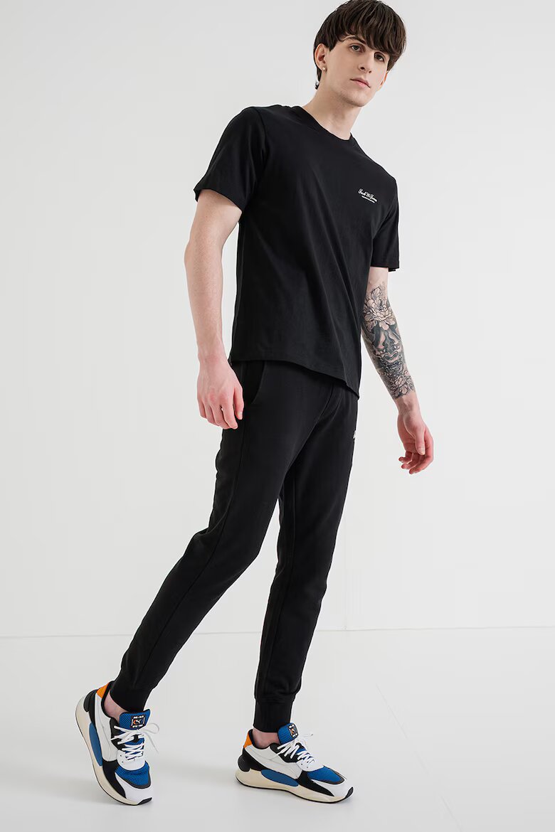 Jack & Jones Тениска от органичен памук и спортен панталон Черен